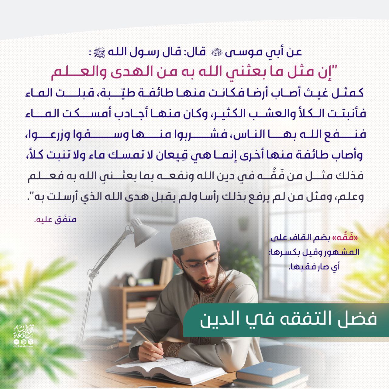 فضل التفقه في الدين