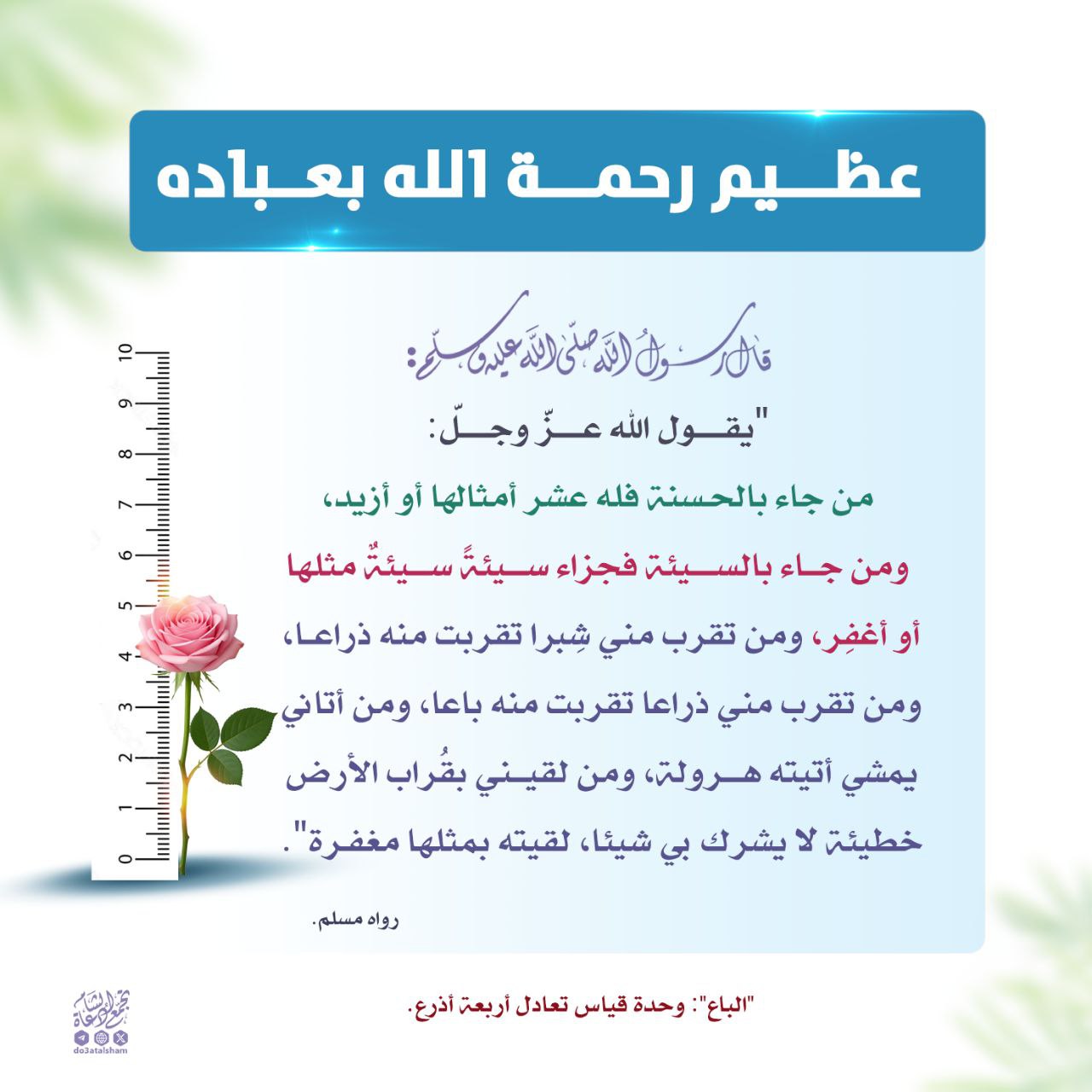 عظيم رحمة الله بعباده