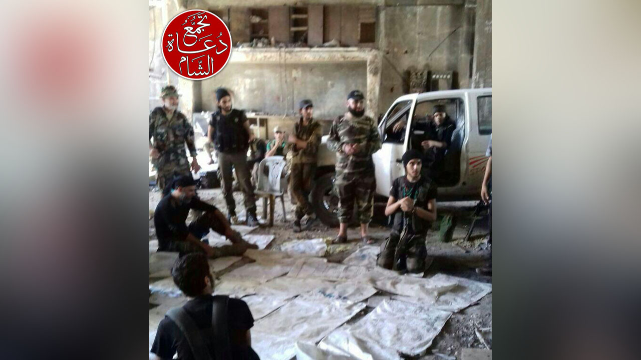 فريق دعاة على الجبهات قبل الهجوم على الراموسة