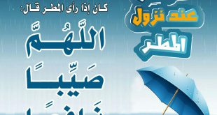 جوال - ما يقال عند نزول المطر