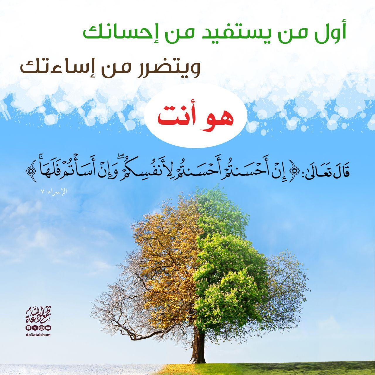 تدبرات - إن أحسنتم أحسنتم لأنفسكم