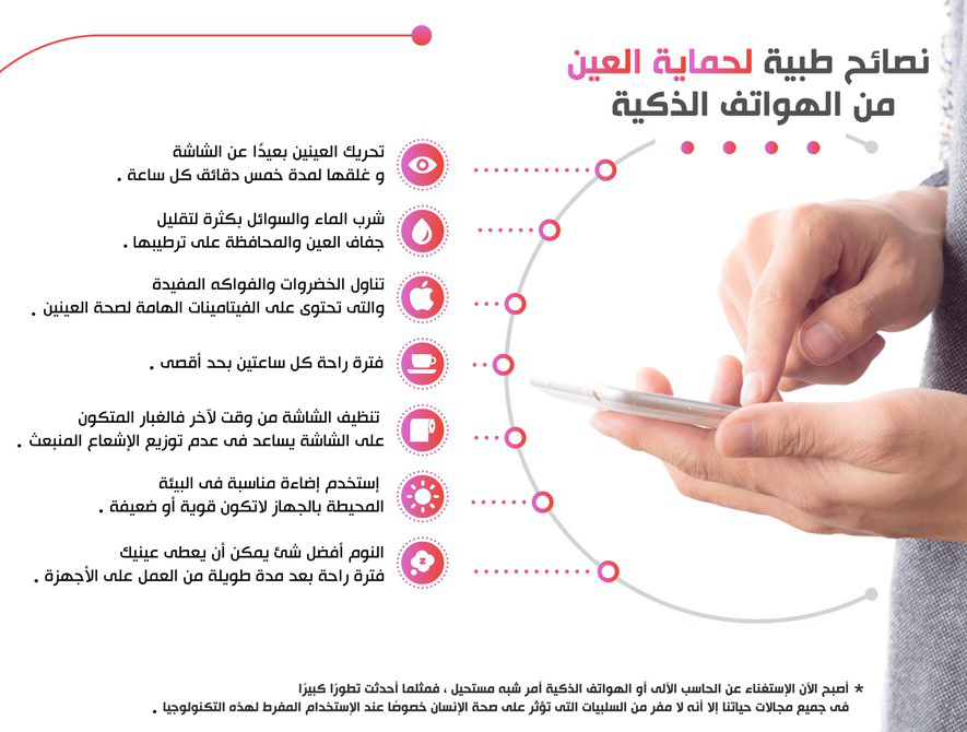 جوال - نصائح طبية لحماية العين من الهواتف
