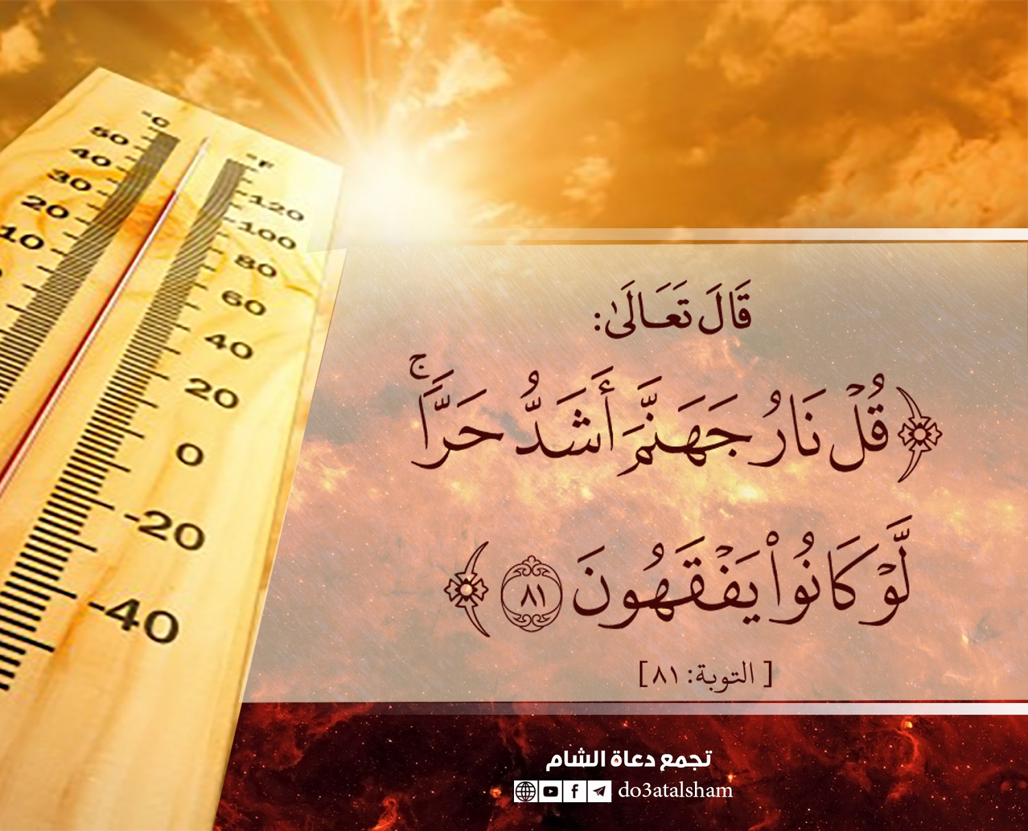 الرسائل التدبرية - قل نار جهنم
