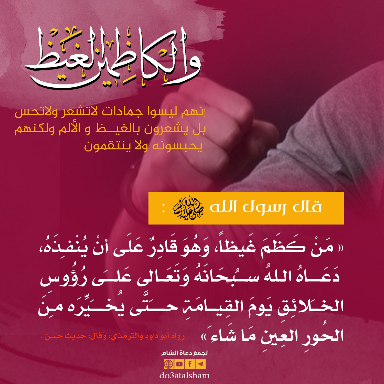 المجتمع المسلم - والكاظمين الغيظ