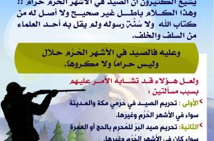 توجيهات - حكم الصيد في الأشهر الحرم