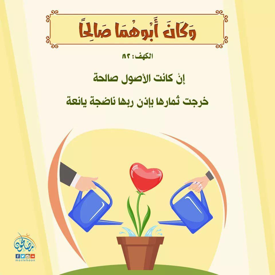 تدبرات - وكان أبوهما صالحا