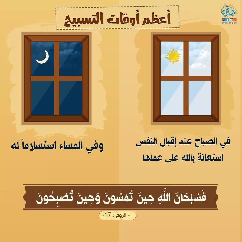 تدبرات - فسبحان الله حين تمسون وحين تصبحون