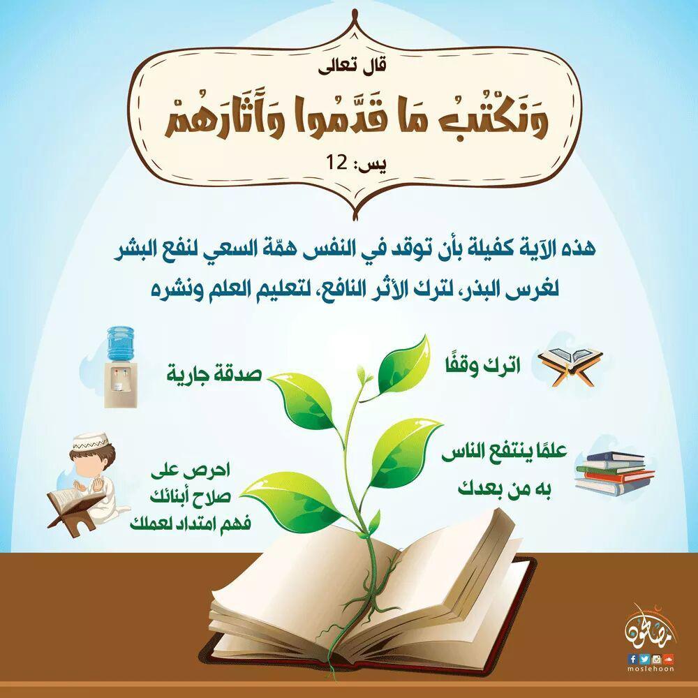 تدبرات - ونكتب ما قدموا وآثارهم