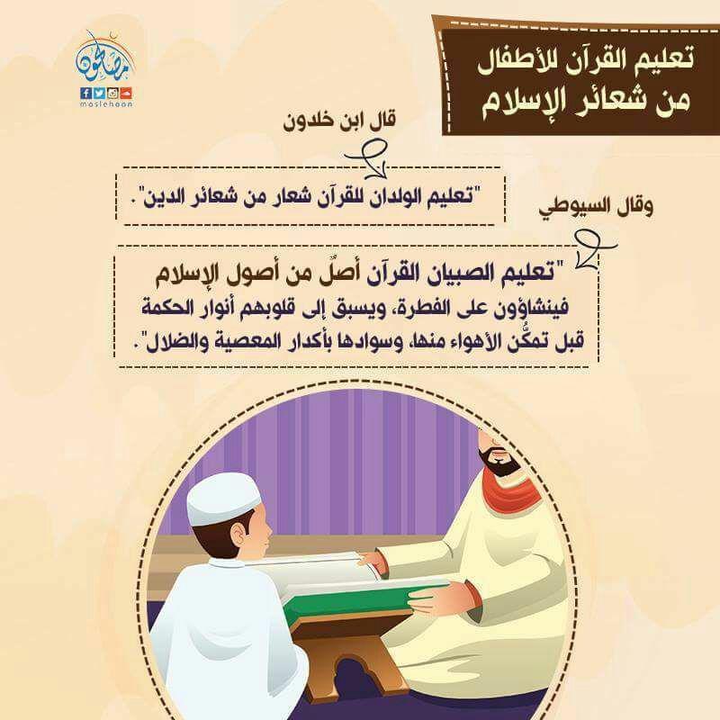 تدبرات - تعليم القرآن للأطفال من شعائر الإسلام