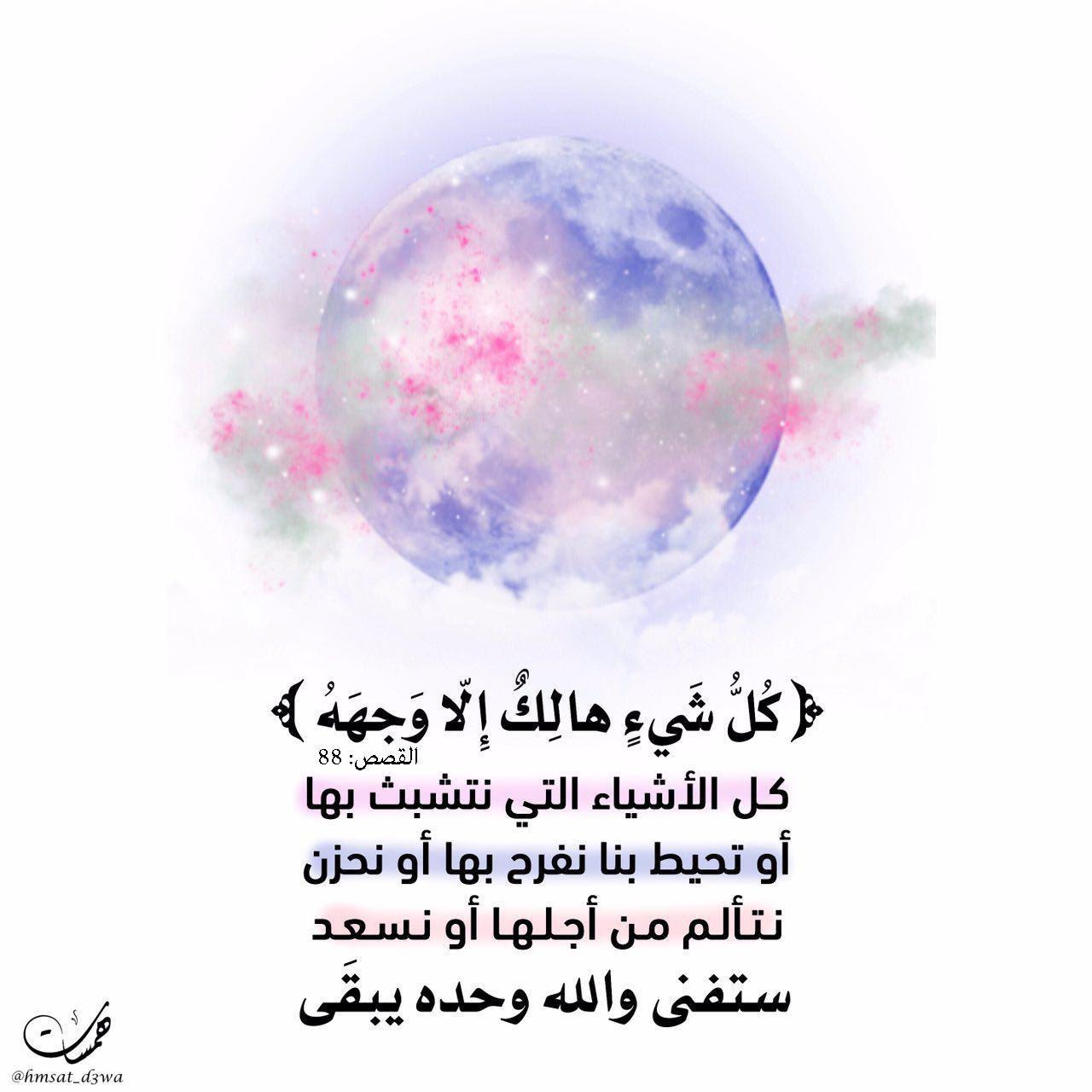 تدبرات - كل شيء هالك إلا وجهه