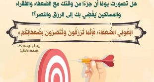 المجتمع المسلم - النصرة بالضعفاء