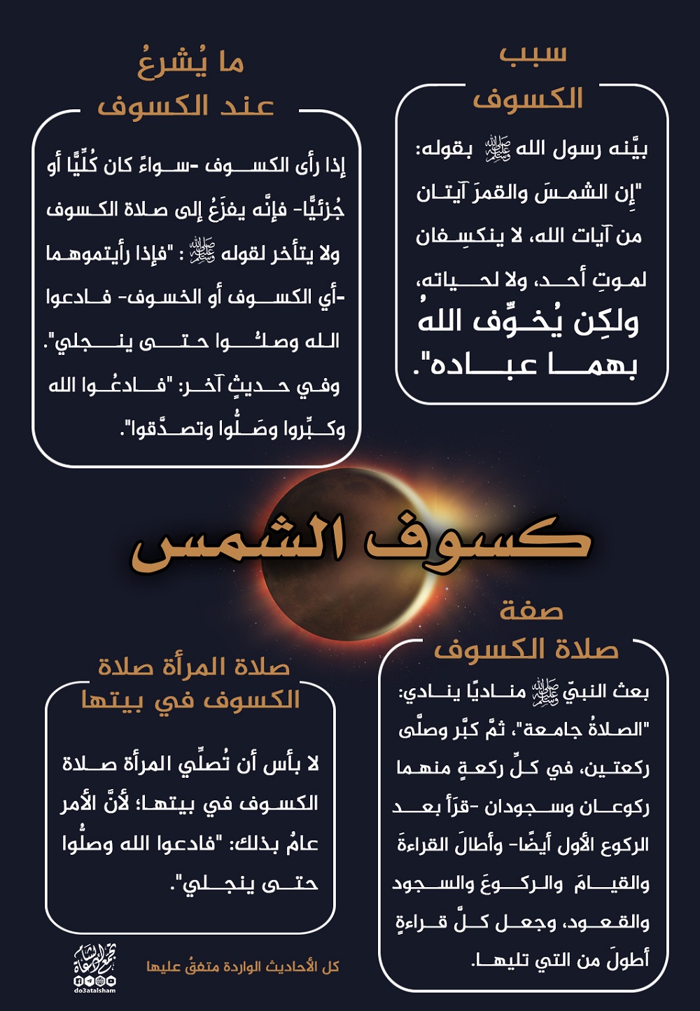كسوف الشمس - ما يشرع عند كسوف الشمس