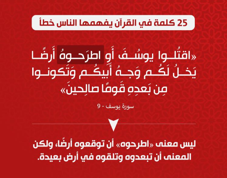تدبرات - 25 كلمة في القرآن يفهمها الناس خطأ
