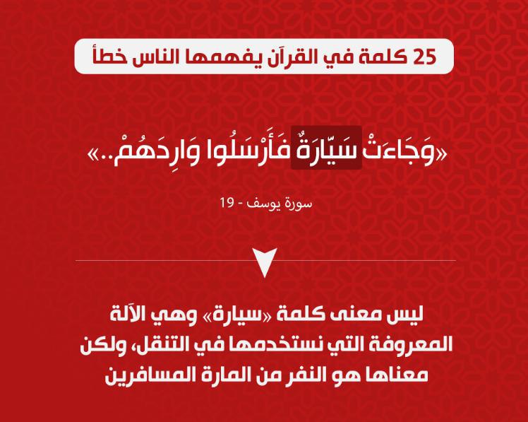تدبرات - 25 كلمة في القرآن يفهمها الناس خطأ