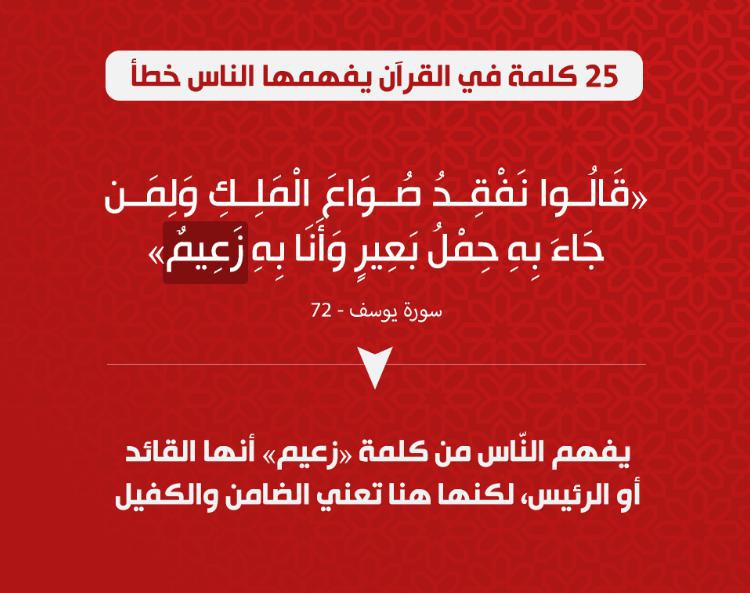 تدبرات - 25 كلمة في القرآن يفهمها الناس خطأ