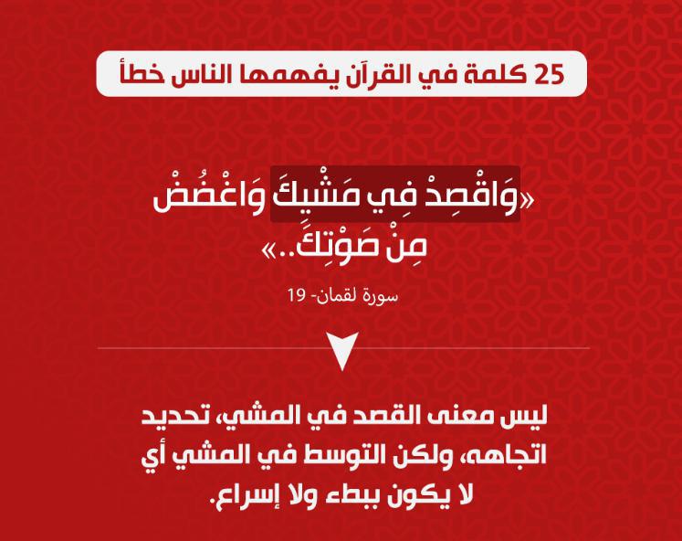 تدبرات - 25 كلمة في القرآن يفهمها الناس خطأ