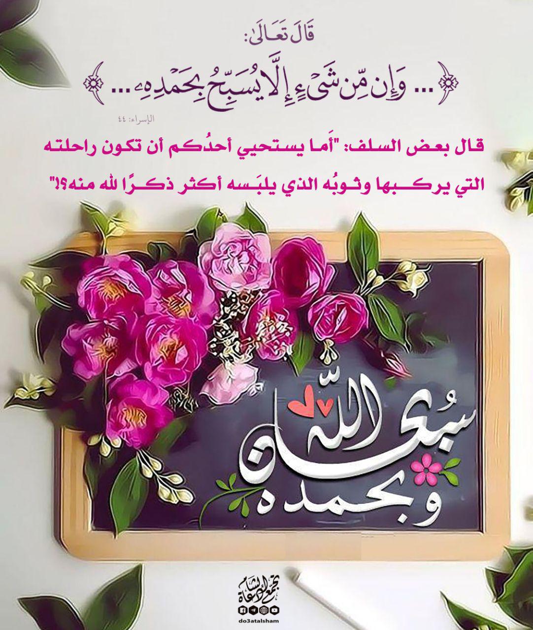 وإن من شيء إلا يسبح بحمده