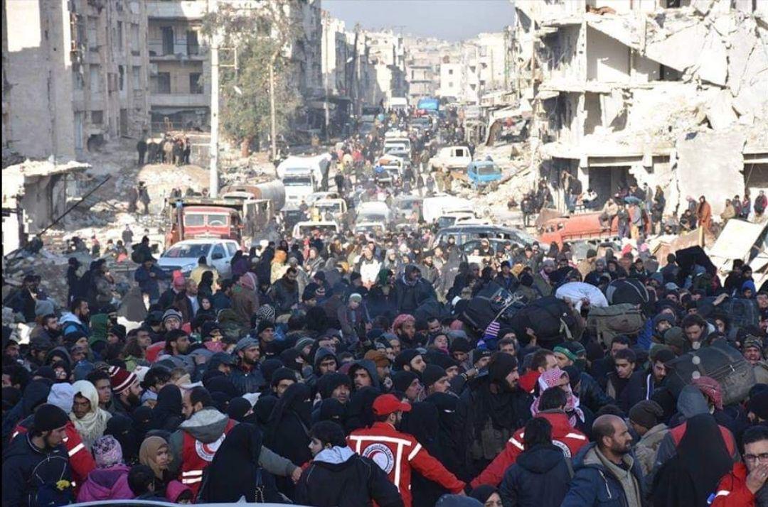الثورة السورية - ذكرى تهجير أهل حلب الذين لم يرضوا بالعبودية