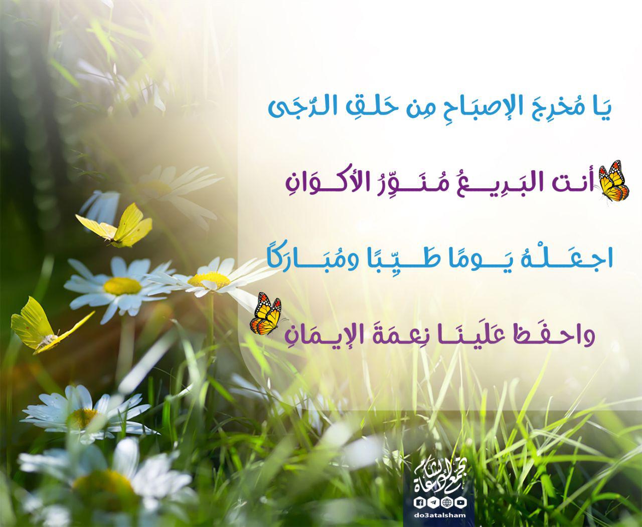 بطاقات الصباح - اجعله يوما طيبا ومباركا
