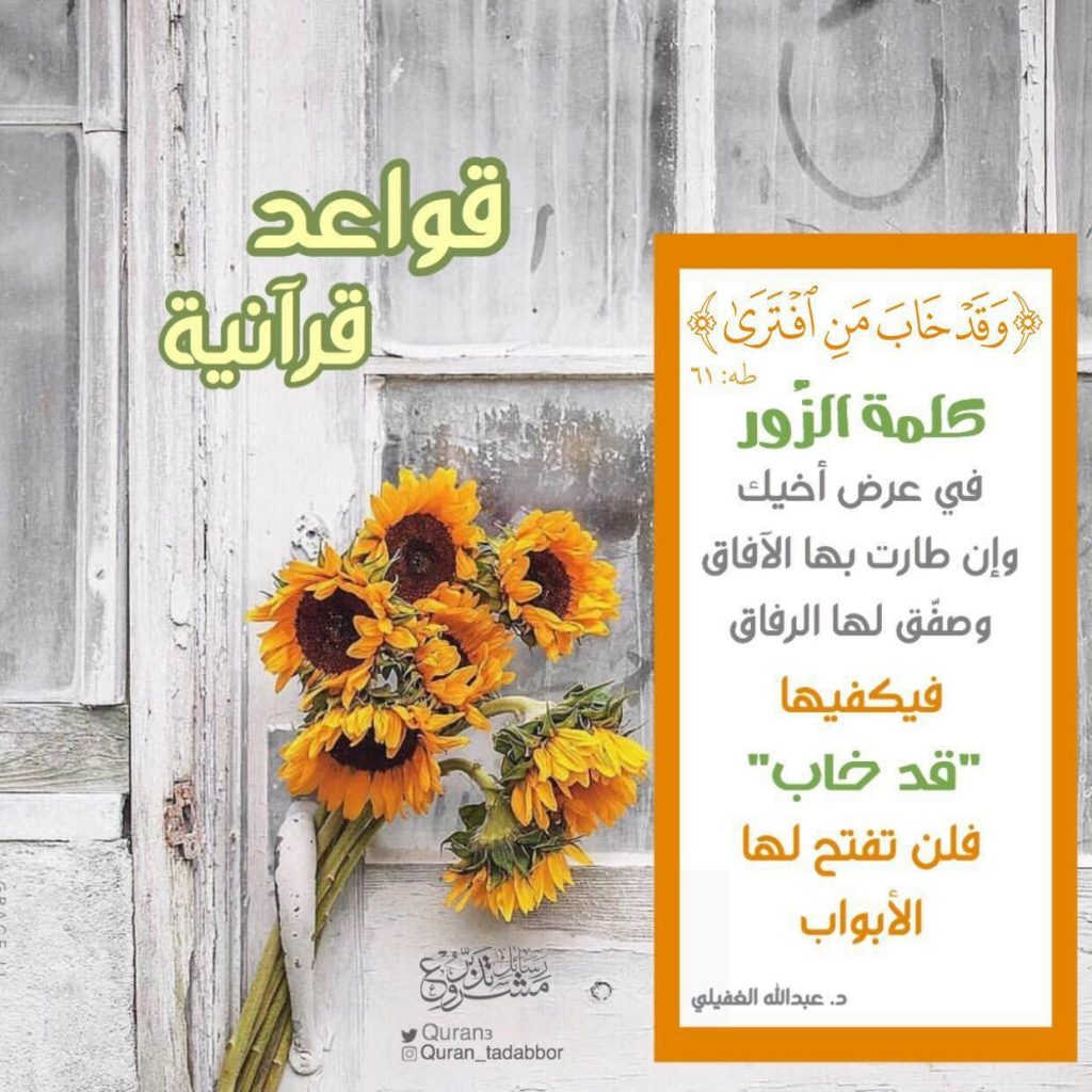 تدبرات قرآنية - وقد خاب من افترى