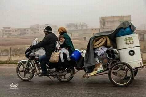 الثورة السورية - فلنكن عونا وسندا لإخواننا المهجرين قسرا