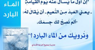 الصيف - نعمة الماء البارد