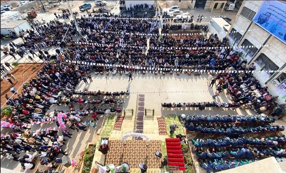 حفل تخرج 114 طبيب وطبيبة من جامعة حلب في المناطق المحررة