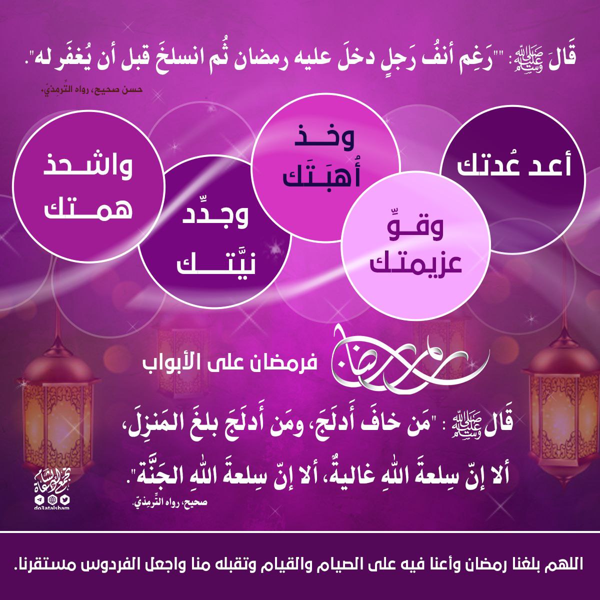 الاستعداد الإيماني من شعبان لقدوم شهر رمضان