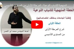 الخطة المنهجية للشباب النوعية (1)