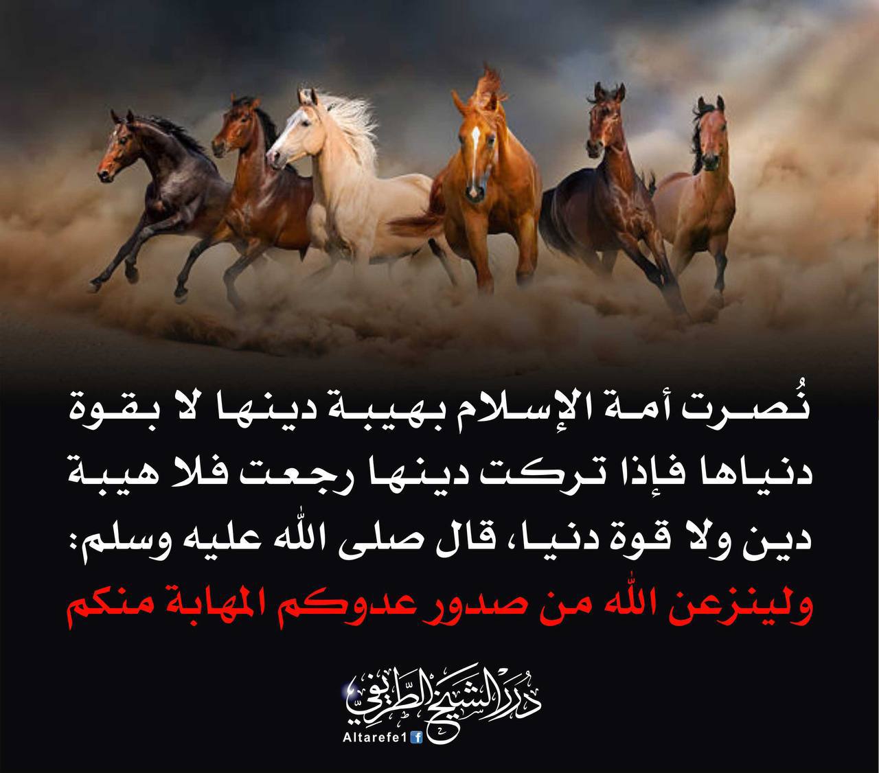 ولينزعن الله من صدور عدوكم المهابة منكم