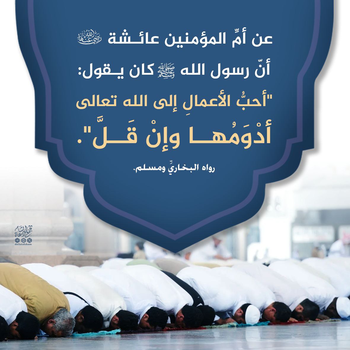 أحب الأعمال إلى الله أدومها وإن قل