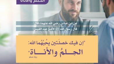 فضل الحلم والأناة